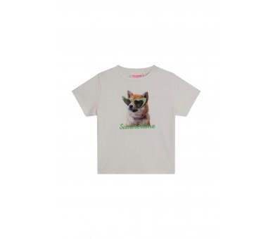 SOMEONE : T-shirt km met grappige hond