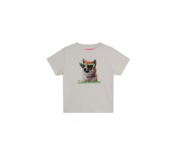 SOMEONE : T-shirt à manches courtes ecru