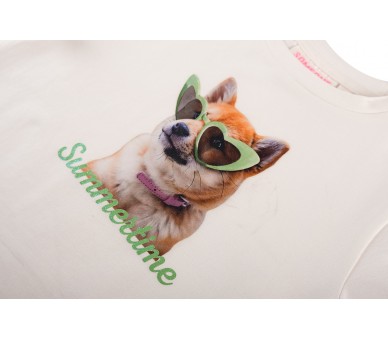 SOMEONE : T-shirt à manches courtes ecru