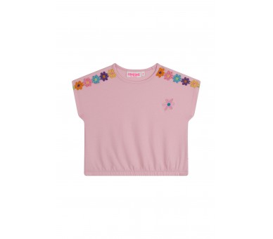 SOMEONE : T-shirt à manches courtes rose clair