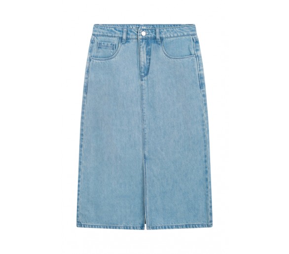 SOMEONE : jupe en jean jean bleu