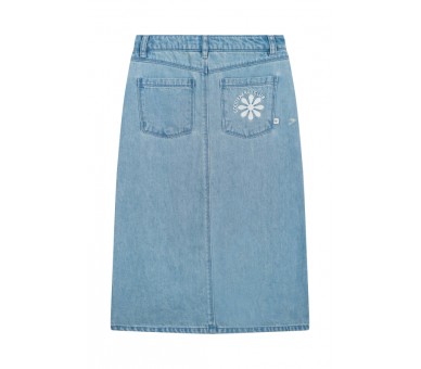 SOMEONE : jupe en jean jean bleu