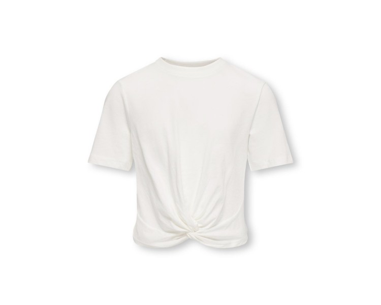 KIDS ONLY GIRL : T-shirt met knoopje vooraan