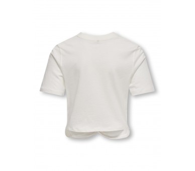 KIDS ONLY GIRL : T-shirt met knoopje vooraan