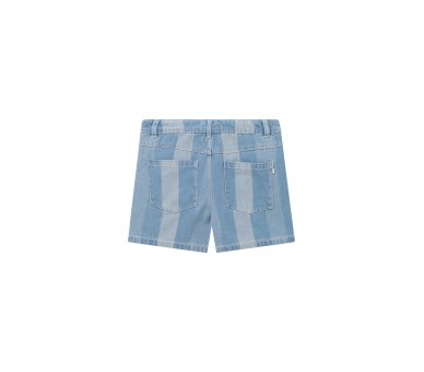 SOMEONE : Toffe jeansshort met kleurstrepen