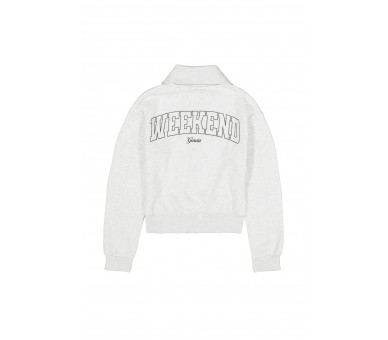 GARCIA : Sweatvest met rits en opdruk