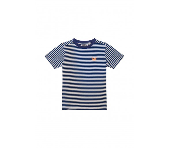 SOMEONE : T-shirt short sleeves blue