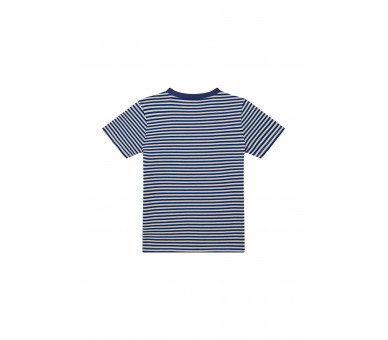 SOMEONE : T-shirt korte mouwen blauw