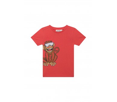 SOMEONE : T-shirt korte mouwen donker oranje