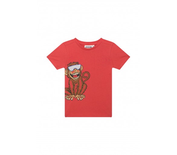 SOMEONE : T-shirt à manches courtes orange foncé