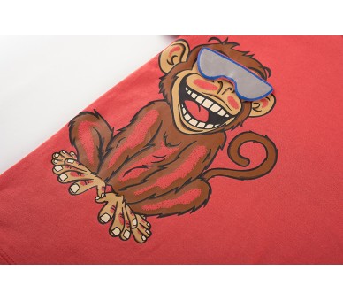 SOMEONE : T-shirt korte mouwen donker oranje