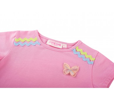SOMEONE : T-shirt à manches courtes rose