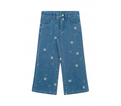 SOMEONE : Denim lange broek denim blauw