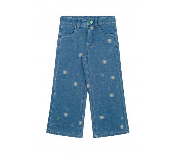 SOMEONE : Denim long trousers denim blue