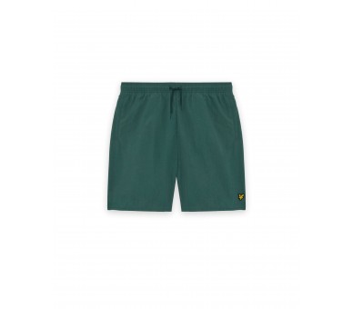 LYLE & SCOTT : Short de bain uni avec logo