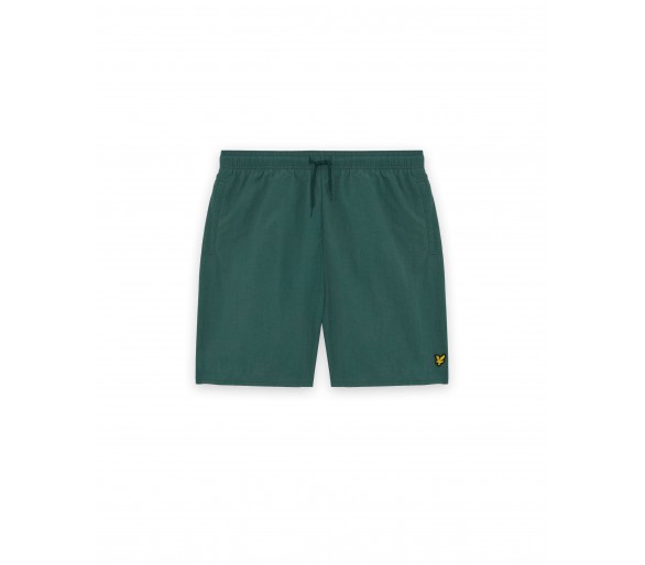 LYLE & SCOTT : Short de bain uni avec logo
