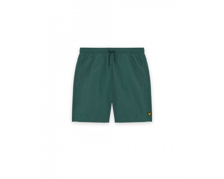 LYLE & SCOTT : Short de bain uni avec logo