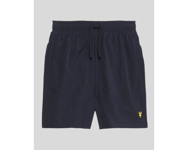 LYLE & SCOTT : Short de bain uni avec logo