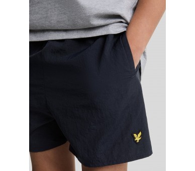 LYLE & SCOTT : Short de bain uni avec logo
