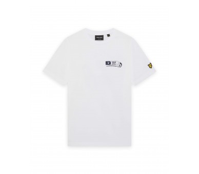 LYLE & SCOTT : T-shirt met print en met logo