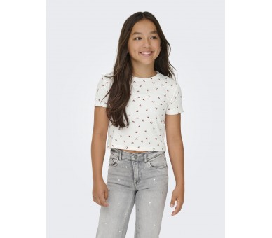 KIDS ONLY GIRL : T-shirt met kleine kersjes
