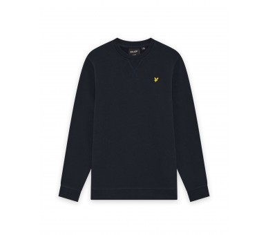 LYLE & SCOTT : Effen sweater ronde hals met logo