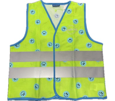 SOMEONE: Fluorescent vests with footballs