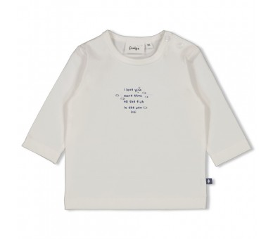 FEETJE : Longsleeve - Blue Ocean Offwhite