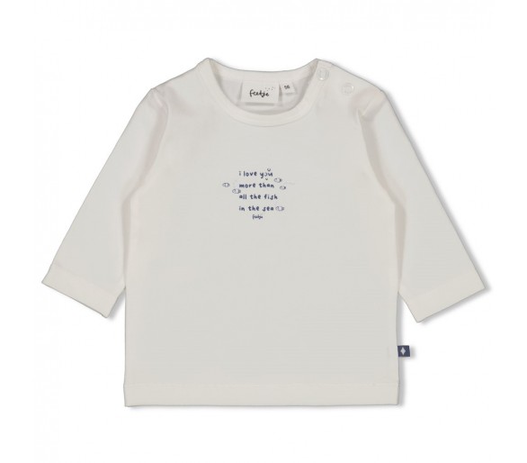 FEETJE : Longsleeve - Blue Ocean Offwhite