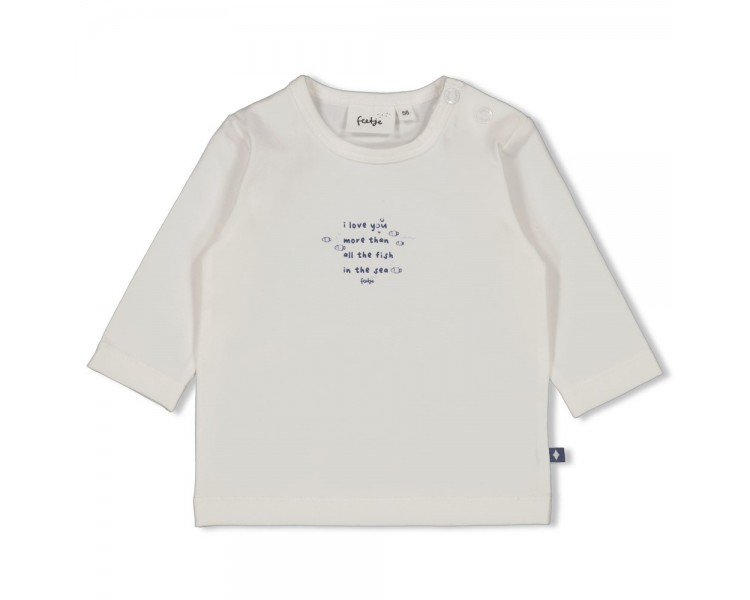 FEETJE : Longsleeve - Blue Ocean Offwhite