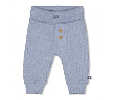 FEETJE : Pantalon côtelé - Bleu océan chiné