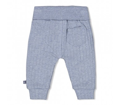 FEETJE : Pantalon côtelé - Bleu océan chiné