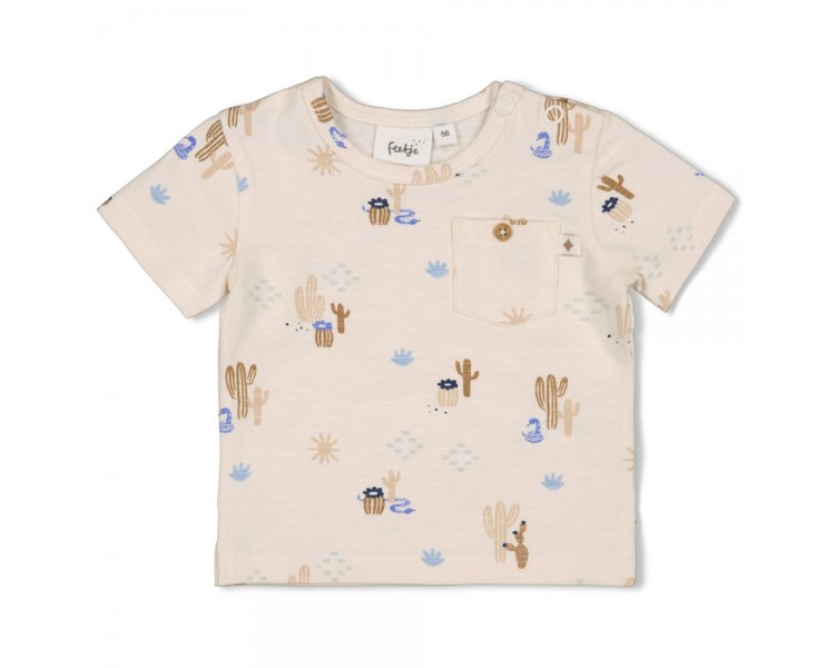 FEETJE : T-shirt AOP - Sssiesta Offwhite