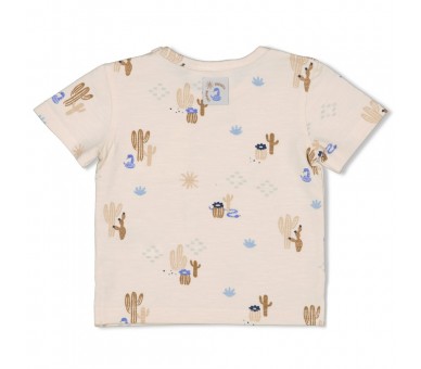 FEETJE : T-shirt AOP - Sssiesta Offwhite