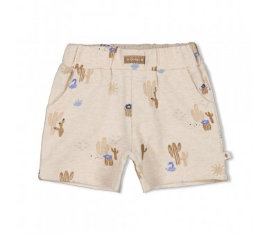 FEETJE : Short AOP - Sssiesta Offwhite mélange
