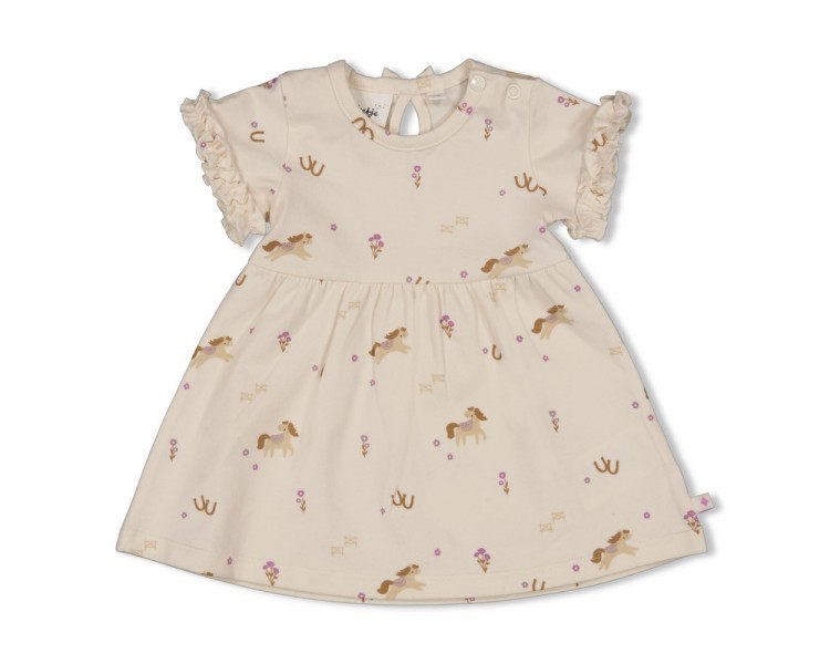 FEETJE : Jurk AOP k/m - Flower Ranch Offwhite