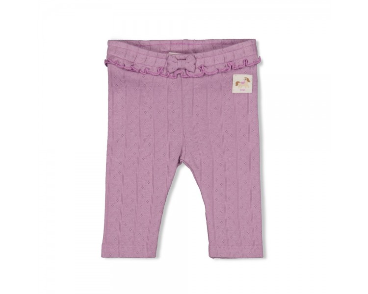 FEETJE : Leggings côtelés ajourés - Flower Ranch V