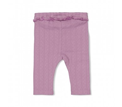 FEETJE : Legging pointelle rib - Flower Ranch Viol