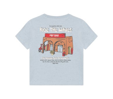 DAILY SEVEN : T-shirt achterkant bedrukt