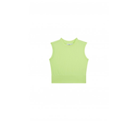 SOMEONE : T-shirt sans manches vert citron