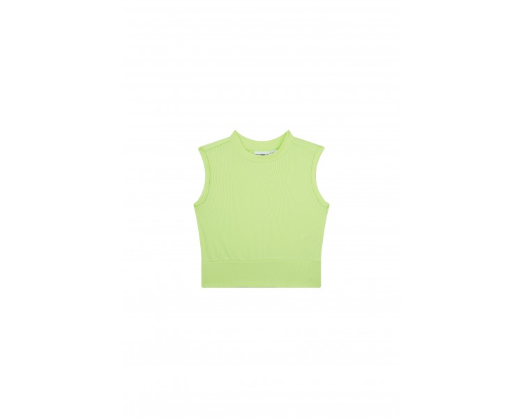 SOMEONE : T-shirt sans manches vert citron