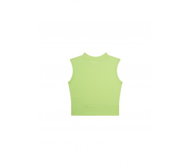 SOMEONE : T-shirt sans manches vert citron