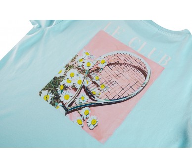 SOMEONE : T-shirt à manches courtes aqua doux