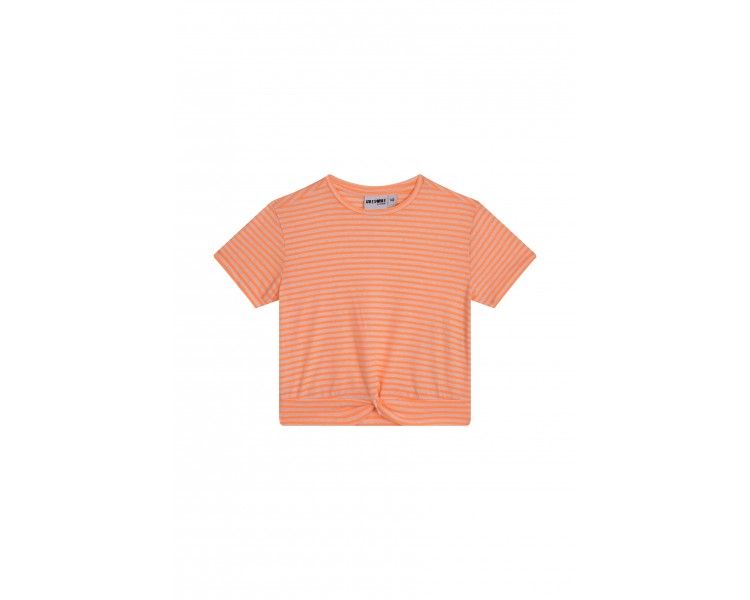 SOMEONE : T-shirt à manches courtes orange fluo