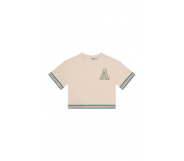 SOMEONE : T-shirt à manches courtes écru foncé