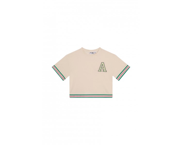 SOMEONE : T-shirt korte mouwen donker ecru