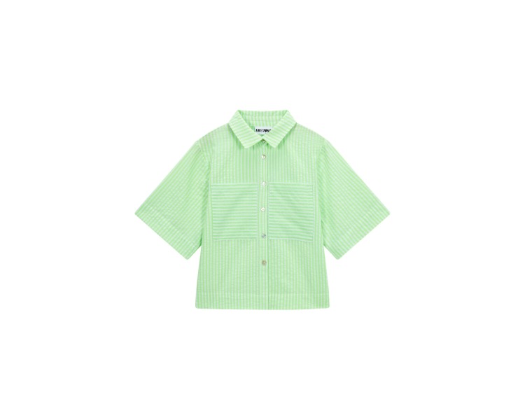 SOMEONE : T-shirt à manches courtes vert fluo