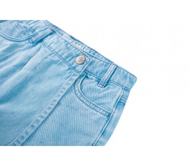 SOMEONE : jupe en jean bleu denim