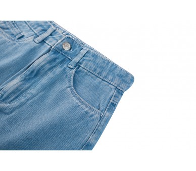 SOMEONE : jupe en jean bleu denim