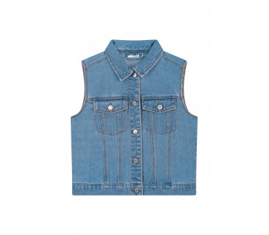SOMEONE : Gilet bleu denim
